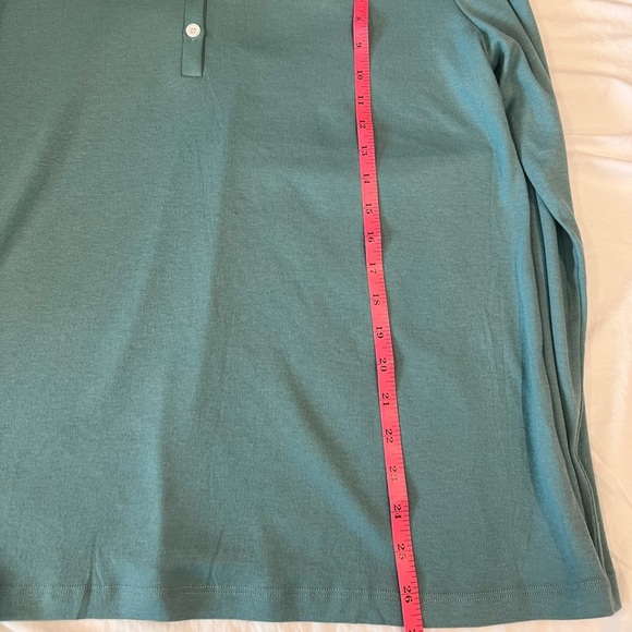 Teal Long Sleeve Women's Top - Picture 3 of 4
